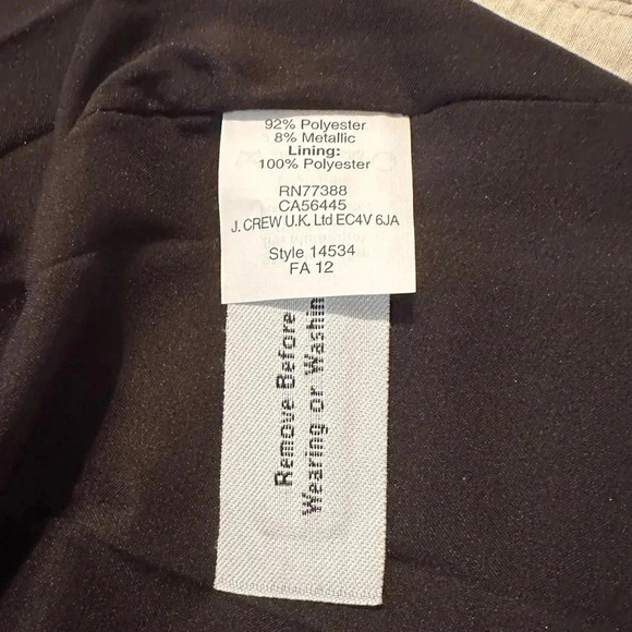 Madewell Broadway and Broome Gold Mini Skirt with Pockets Size 12 - Picture 7 of 9